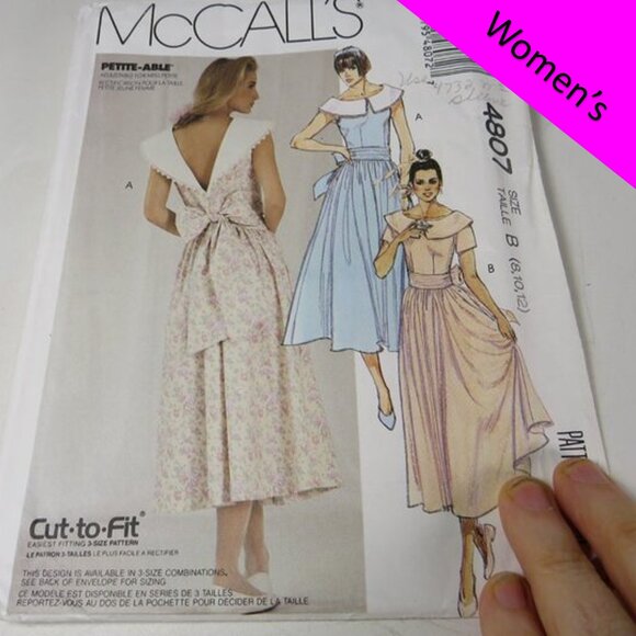 McCalls 4807 Sewing Pattern (complete) Dress 8-12 - Picture 1 of 10